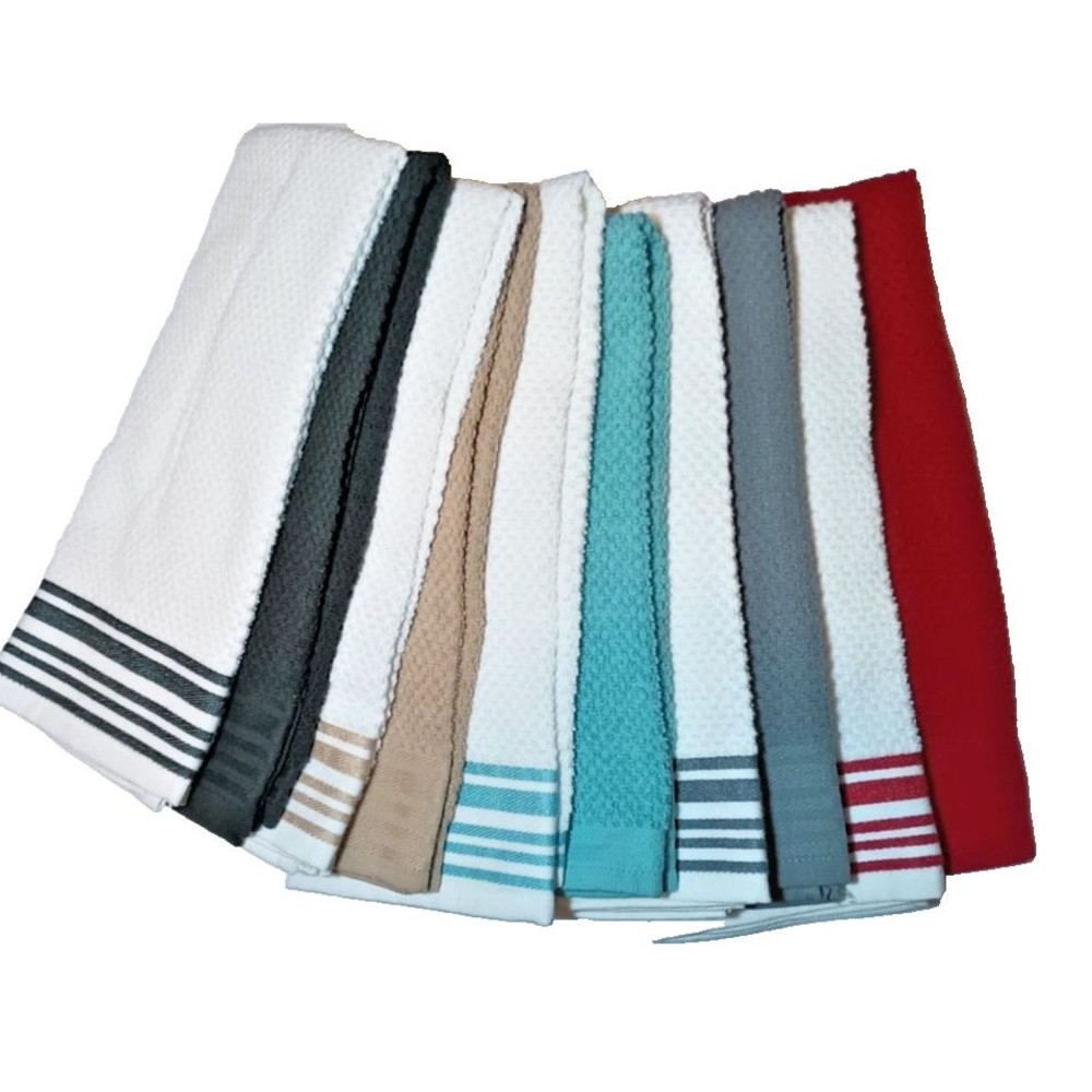 PERSONALIZED EMBROIDERED KITCHEN TOWELS MADE TO ORDER SET OF 2 TOWELS $18 - Picture 7 of 8